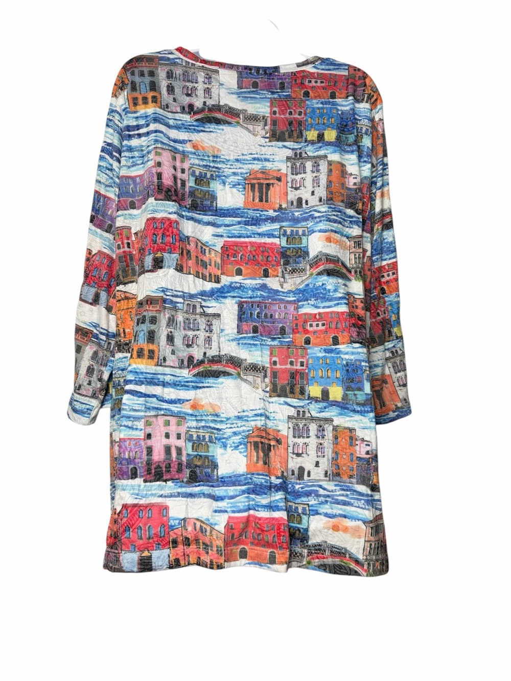Ali Miles Art to Wear Lagenlook Relaxed Tunic Graphics Multicolored Size 1X - Picture 3 of 8